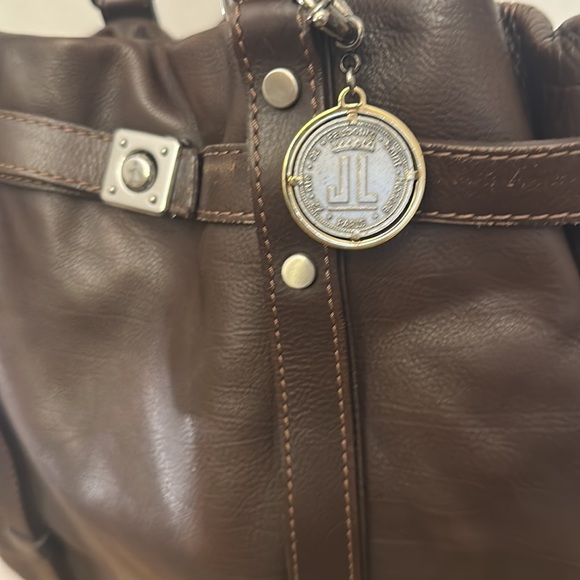 LANVIN leather shoulder bag with duster - Picture 2 of 10